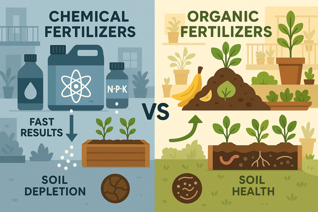 Difference Between Chemical and Organic Fertilizers – Why Urban Gardens Prefer Organic
