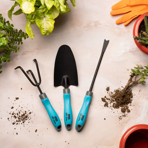 Garden Tools Set - Cultivator, Trowel, Weeder