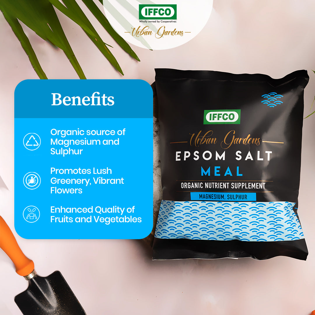 Epsom Salt Meal - Organic Magnesium Sulphate Fertilizer, Water Soluble Powder