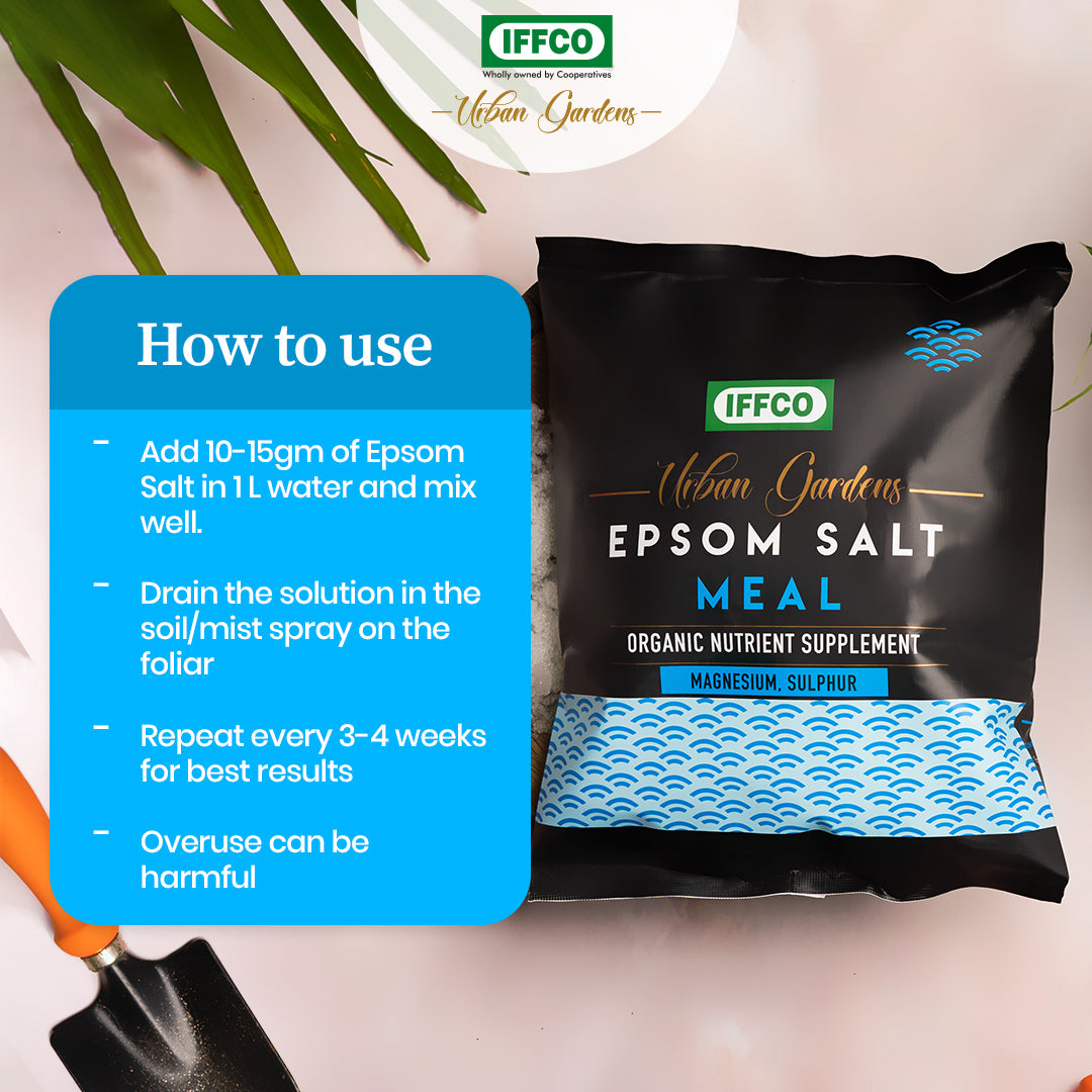 Epsom Salt Meal - Organic Magnesium Sulphate Fertilizer, Water Soluble Powder