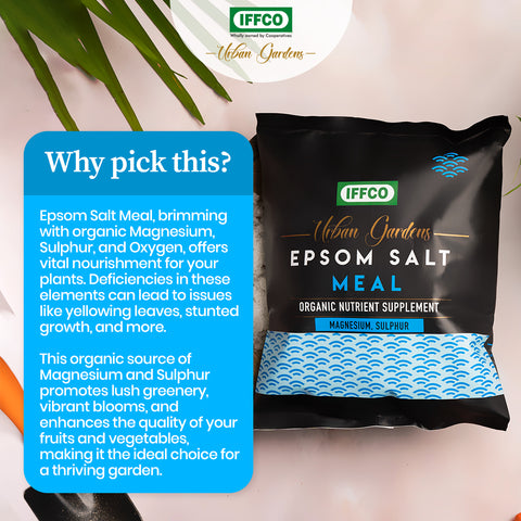 Epsom Salt Meal - Organic Magnesium Sulphate Fertilizer, Water Soluble Powder