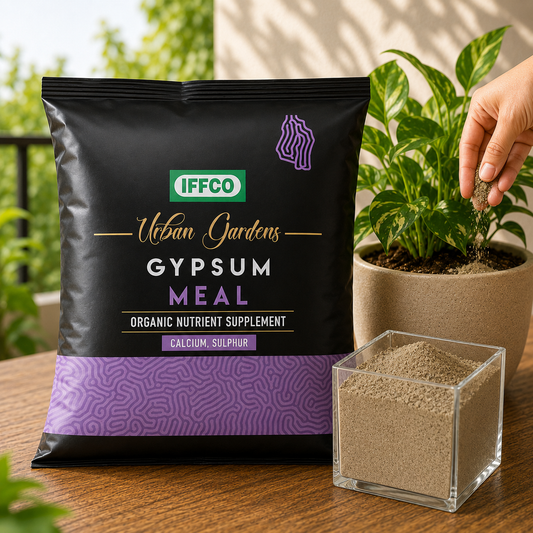Gypsum Meal - Organic Calcium Sulphate Fertilizer & Soil Conditioner, Slow Release Powder.