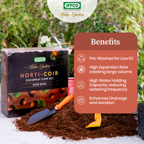 Horti Coir - Coco Peat Grow Media (Low EC)