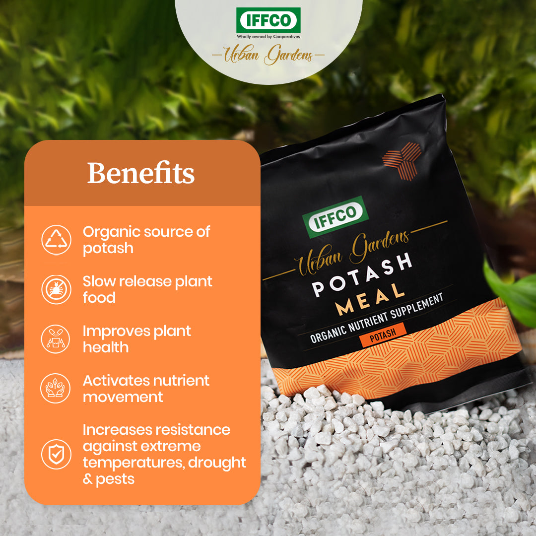 Potash Meal - Bio Potash Fertilizer, Slow Release Granules.