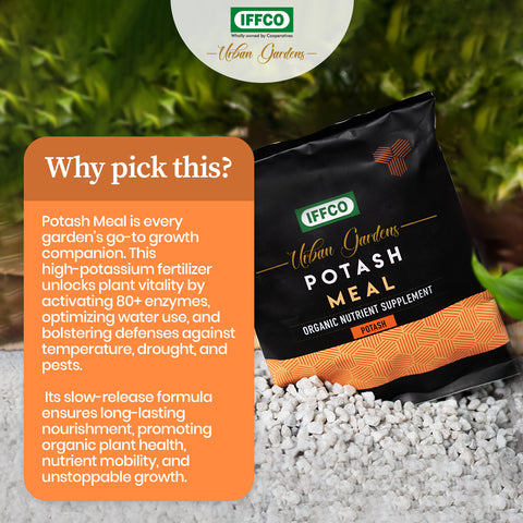 Potash Meal - Bio Potash Fertilizer, Slow Release Granules.