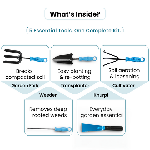 5-Piece Garden Tool Set