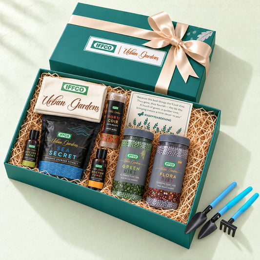 IFFCO Urban Gardens Gift Box – 7 Piece Plant Care Hamper