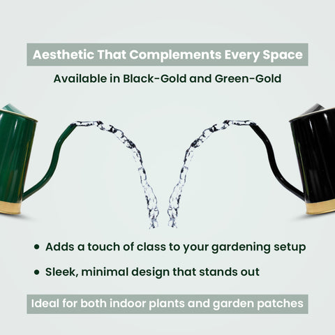 Metal Watering Can - Black