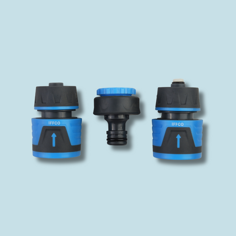 Hose Connectors, Set of 3 - Pipe to Pipe Quick Connectors