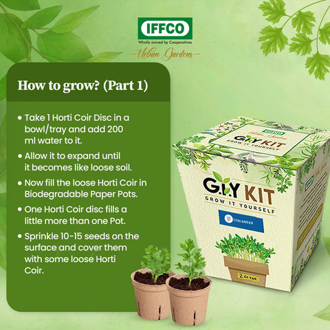 Grow It Yourself (GIY) Kit - CORIANDER (2 Pot Pack)