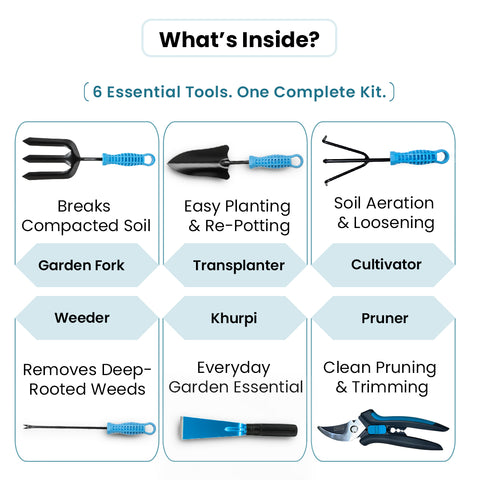 6-Piece Garden Tool Set